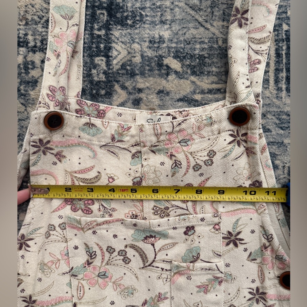 Easel Cream Floral Patterned jumpsuit - Picture 6 of 9